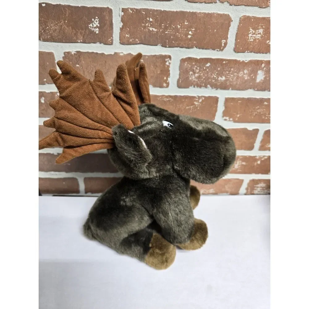 Brown Moose Reindeer Plush Lot‎ Of 5 Stuffed Animal Christmas Moose